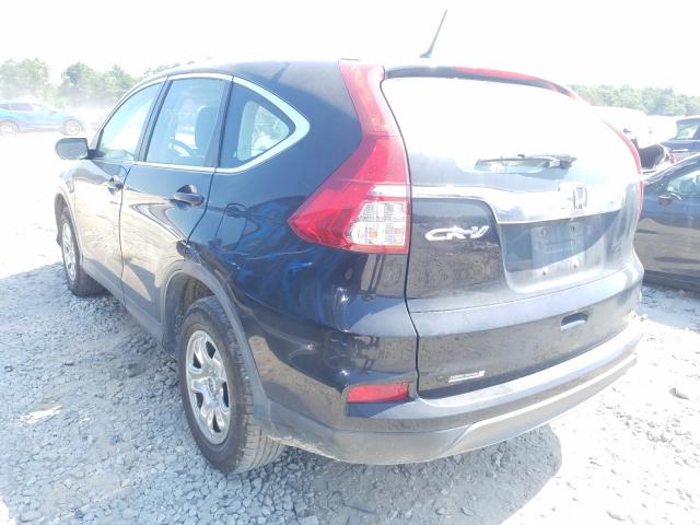 Photo 3 from auction – 2015 HONDA CR-V LX with VIN 3CZRM3H31FG713077