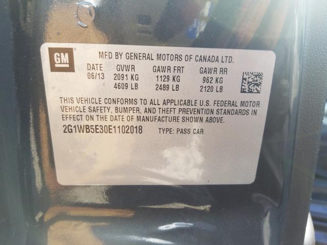 Photo 10 from auction – 2014 CHEVROLET IMPALA LIM with VIN 2G1WB5E30E1102018
