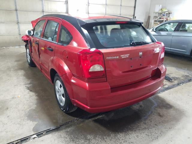 Photo 3 from auction – 2009 DODGE CALIBER SE with VIN 1B3HB28C69D226767