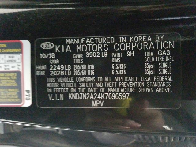 Photo 10 from auction – 2019 KIA SOUL with VIN KNDJN2A24K7696597