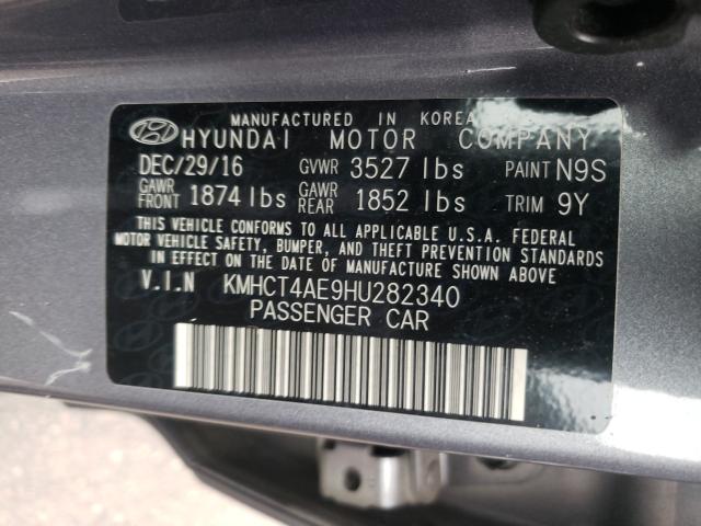 Photo 10 from auction – 2017 HYUNDAI ACCENT SE with VIN KMHCT4AE9HU282340