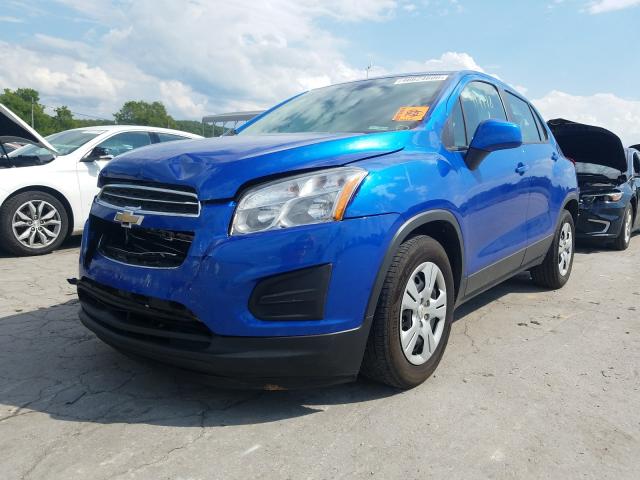 Photo 2 from auction – 2016 CHEVROLET TRAX LS with VIN KL7CJKSB9GB641759