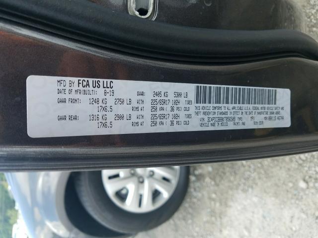 Photo 10 from auction – 2019 DODGE JOURNEY SE with VIN 3C4PDCBB8KT856509