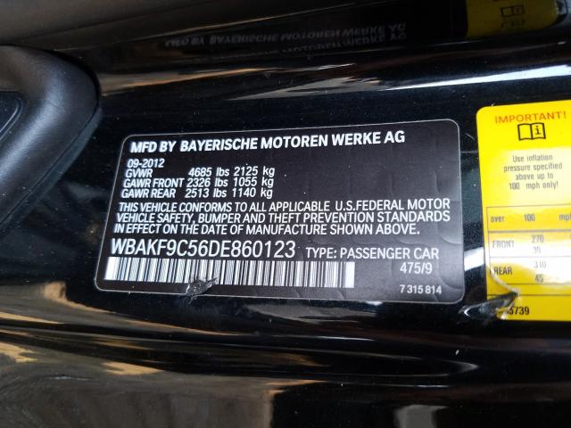 Photo 10 from auction – 2013 BMW 335 XI with VIN WBAKF9C56DE860123