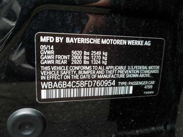 Photo 10 from auction – 2015 BMW ALPINA B6 with VIN WBA6B4C58FD760954