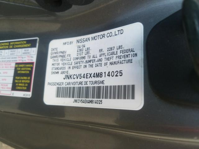 Photo 10 from auction – 2004 INFINITI G35 with VIN JNKCV54EX4M814025
