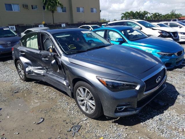 INFINITI Q50 BASE 2017 with VIN JN1CV7AR2HM680110 - Photo from auction