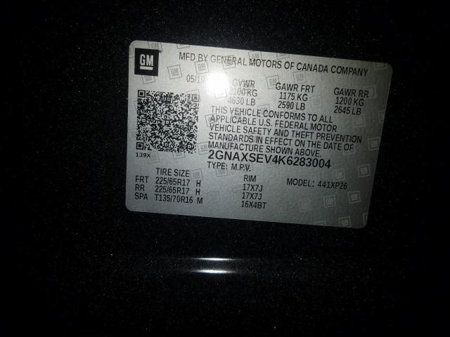Photo 10 from auction – 2019 CHEVROLET EQUINOX LS with VIN 2GNAXSEV4K6283004