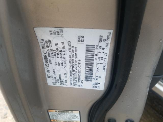 Photo 10 from auction – 2003 FORD EXPLORER X with VIN 1FMZU63K63UC38164