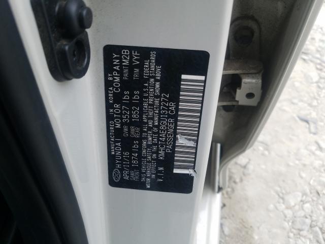 Photo 10 from auction – 2016 HYUNDAI ACCENT SE with VIN KMHCT4AE8GU137272