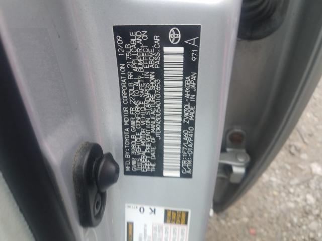 Zdjęcie 10 z aukcji – 2010 TOYOTA PRIUS z VIN JTDKN3DU5A0107653
