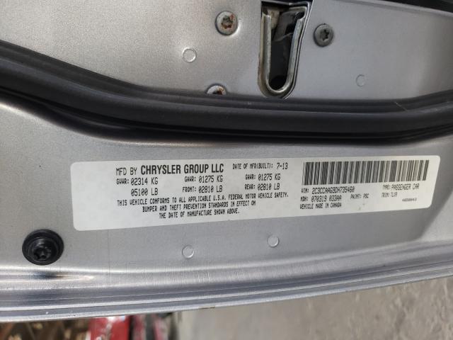 Photo 10 from auction – 2013 CHRYSLER 300 with VIN 2C3CCAAG9DH735460