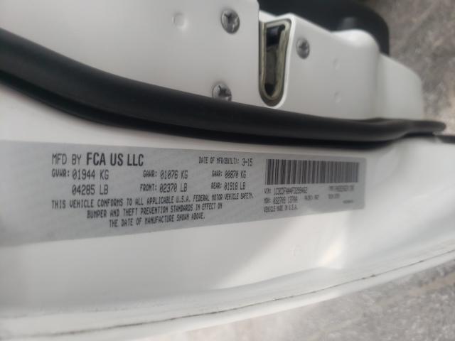 Photo 10 from auction – 2015 DODGE DART SE with VIN 1C3CDFAA4FD299462