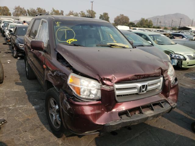 HONDA PILOT EXL 2007 with VIN 2HKYF18517H508370 - Photo from auction