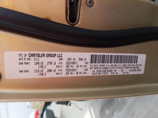 Photo 10 from auction – 2011 DODGE JOURNEY MA with VIN 3D4PH1FG0BT552950