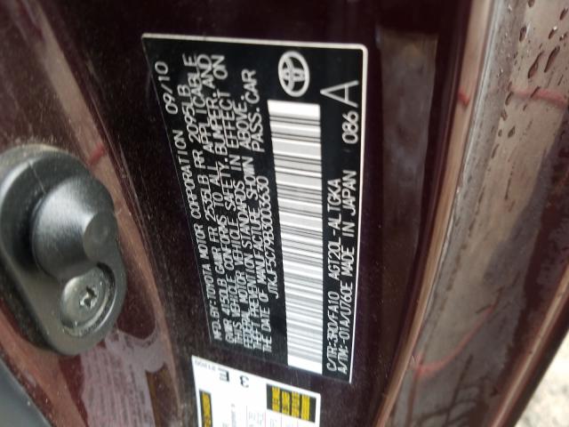 Photo 10 from auction – 2011 TOYOTA SCION TC with VIN JTKJF5C79B3003630