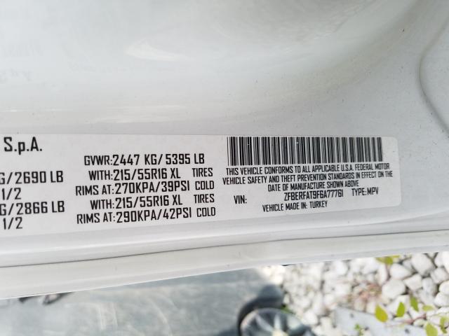 Photo 10 from auction – 2015 RAM PROMASTER with VIN ZFBERFAT9F6A77761