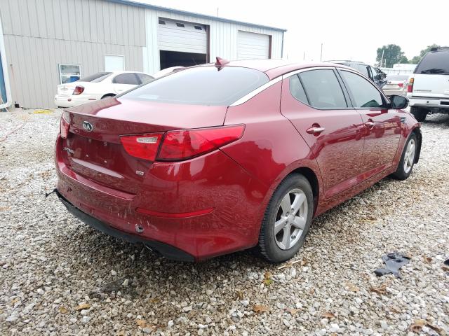 Photo 4 from auction – 2014 KIA OPTIMA LX with VIN 5XXGM4A77EG331752