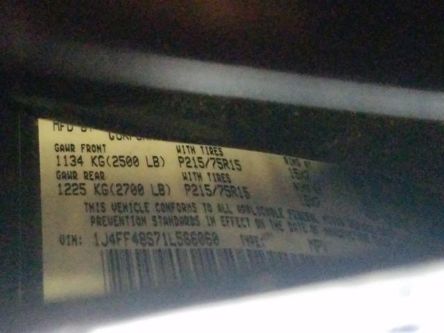 Photo 10 from auction – 2001 JEEP CHEROKEE S with VIN 1J4FF48S71L566060