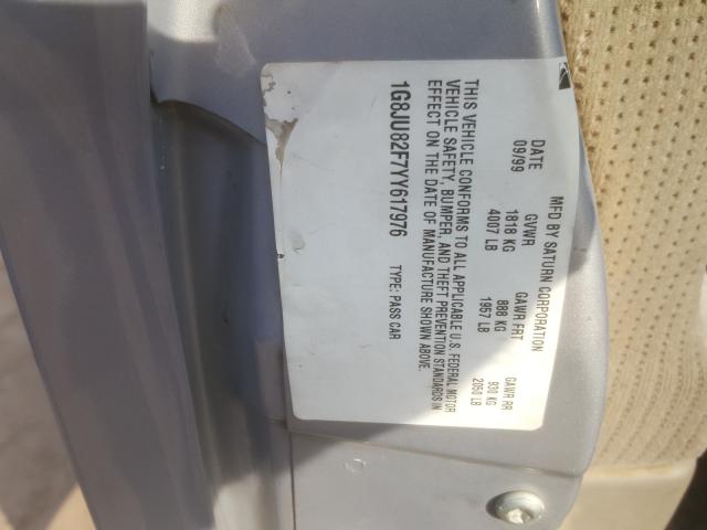 Photo 10 from auction – 2000 SATURN LW1 with VIN 1G8JU82F7YY617976