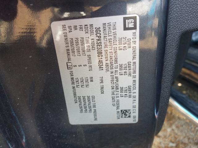 Photo 10 from auction – 2011 CHEVROLET SILVERADO with VIN 3GCPKSE30BG146341