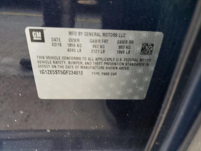 Photo 10 from auction – 2016 CHEVROLET MALIBU LT with VIN 1G1ZE5ST5GF234910