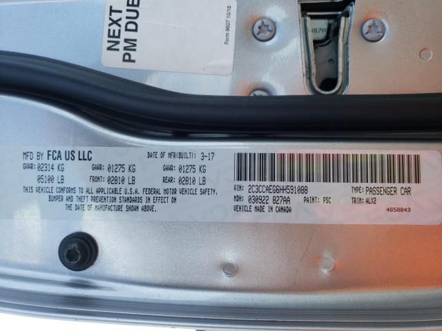 Photo 10 from auction – 2017 CHRYSLER 300C with VIN 2C3CCAEG6HH591088