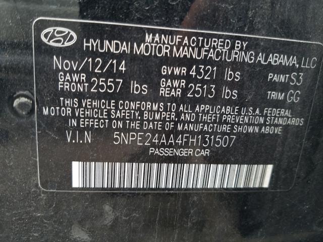 Photo 10 from auction – 2015 HYUNDAI SONATA ECO with VIN 5NPE24AA4FH131507