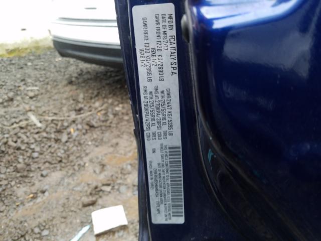 Photo 10 from auction – 2017 RAM PROMASTER with VIN ZFBERFAB5H6H16454