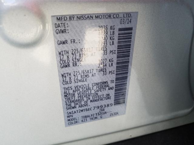 Photo 10 from auction – 2014 NISSAN ROGUE S with VIN 5N1AT2MT6EC799389