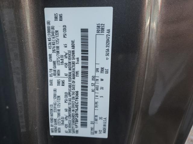 Photo 10 from auction – 2018 FORD F250 SUPER with VIN 1FTBF2BT6JEC78366