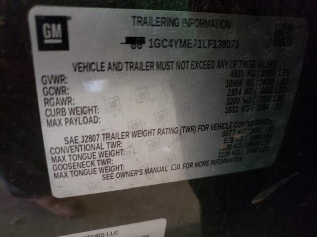 Photo 10 from auction – 2020 CHEVROLET SILVERADO with VIN 1GC4YME71LF138073