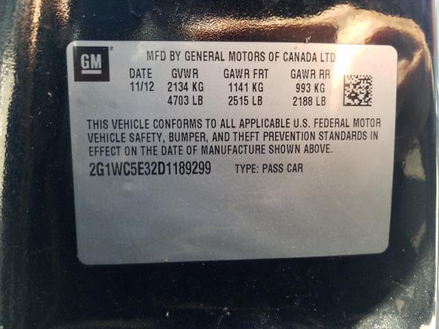 Photo 10 from auction – 2013 CHEVROLET IMPALA LTZ with VIN 2G1WC5E32D1189299