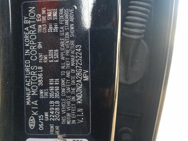 Photo 10 from auction – 2016 KIA SOUL with VIN KNDJN2A28G7252243