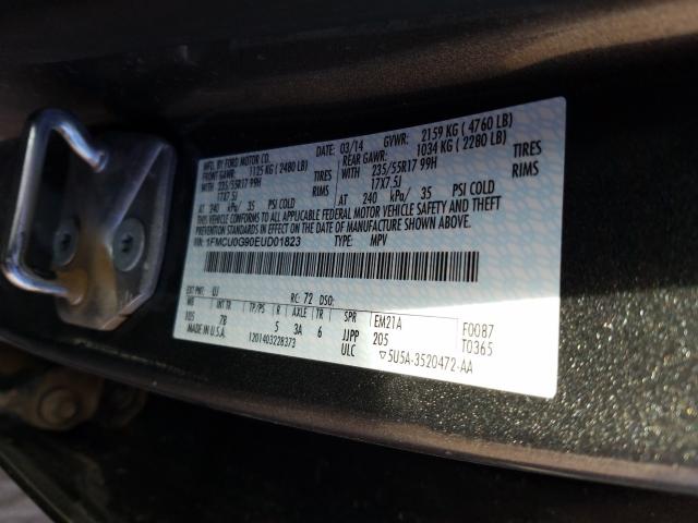 Photo 10 from auction – 2014 FORD ESCAPE SE with VIN 1FMCU0G90EUD01823