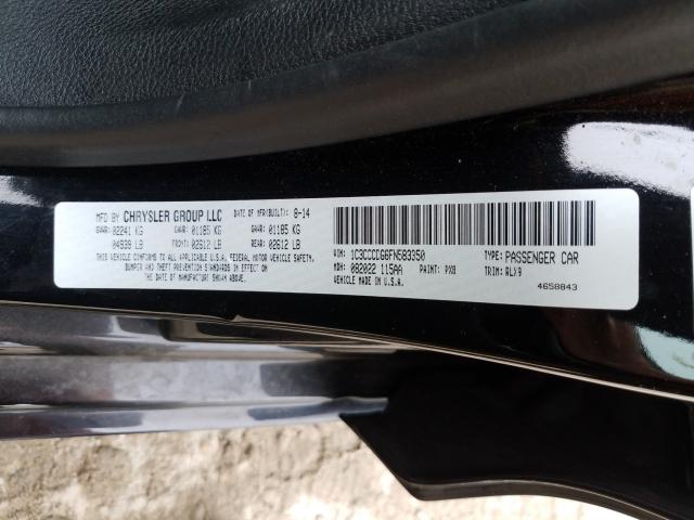 Photo 10 from auction – 2015 CHRYSLER 200 S with VIN 1C3CCCDG6FN583350