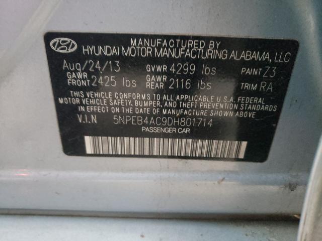 Photo 10 from auction – 2013 HYUNDAI SONATA GLS with VIN 5NPEB4AC9DH801714