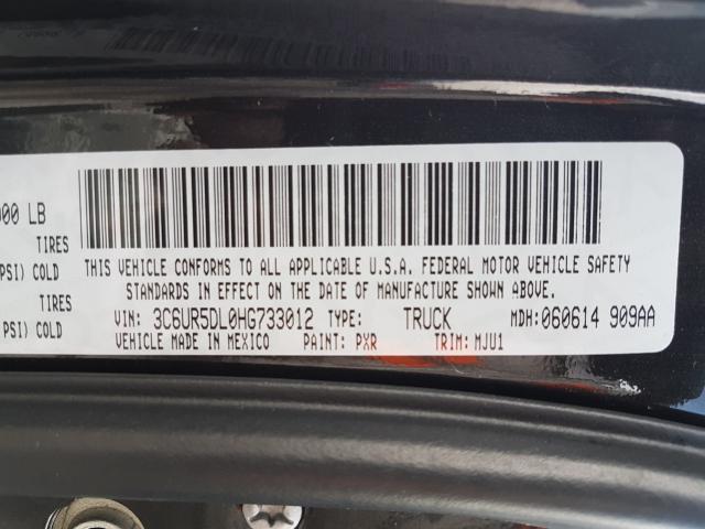 Photo 10 from auction – 2017 RAM 2500 SLT with VIN 3C6UR5DL0HG733012
