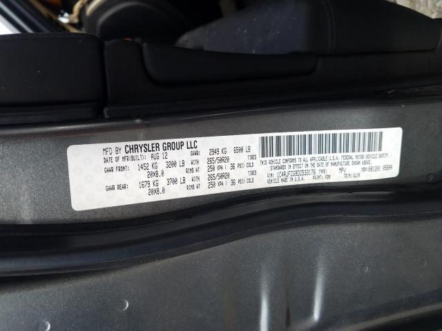 Photo 10 from auction – 2013 JEEP GRAND CHER with VIN 1C4RJFCG9DC533176