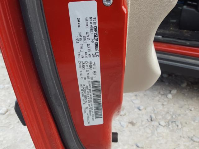 Photo 10 from auction – 2015 DODGE GRAND CARA with VIN 2C4RDGBG9FR653696