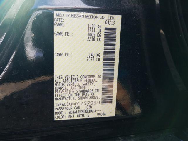 Photo 10 from auction – 2013 NISSAN ALTIMA 2.5 with VIN 1N4AL3APXDC257959