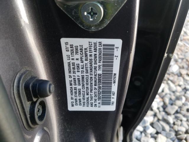 Photo 10 from auction – 2015 HONDA CIVIC LX with VIN 19XFB2F56FE088930