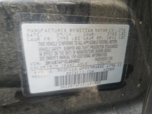 Photo 10 from auction – 2014 NISSAN SENTRA S with VIN 3N1AB7AP1EL684802