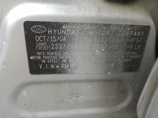 Photo 10 from auction – 2005 HYUNDAI SONATA GL with VIN KMHWF25S05A163789