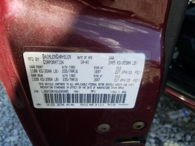 Photo 10 from auction – 2002 JEEP LIBERTY LI with VIN 1J8GK58KX2W205085