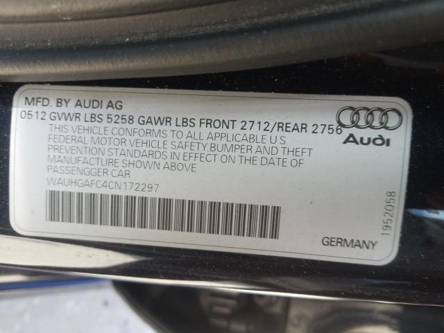 Photo 10 from auction – 2012 AUDI A6 PRESTIG with VIN WAUHGAFC4CN172297