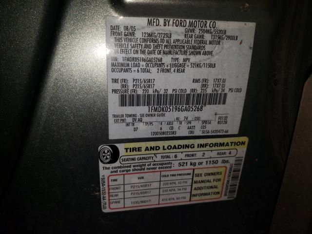 Photo 10 from auction – 2006 FORD FREESTYLE with VIN 1FMDK05196GA05268