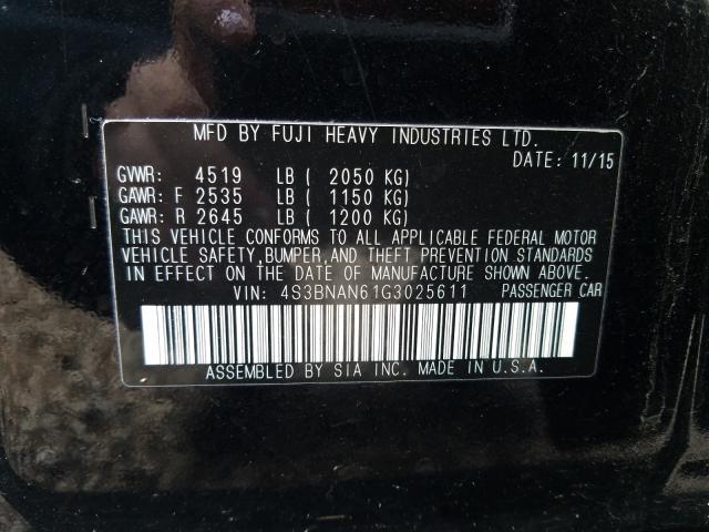 Photo 10 from auction – 2016 SUBARU LEGACY 2.5 with VIN 4S3BNAN61G3025611
