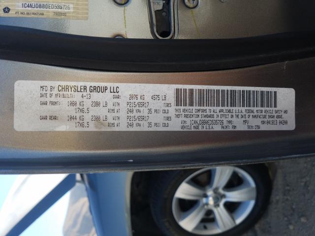 Photo 10 from auction – 2014 JEEP COMPASS SP with VIN 1C4NJDBB0ED535726
