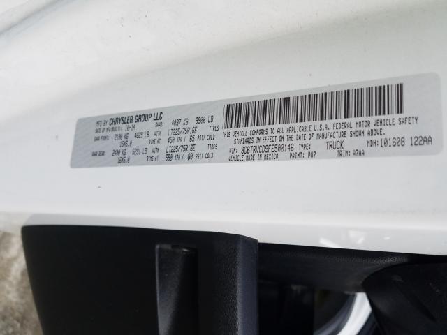 Photo 10 from auction – 2015 RAM PROMASTER with VIN 3C6TRVCD9FE500146